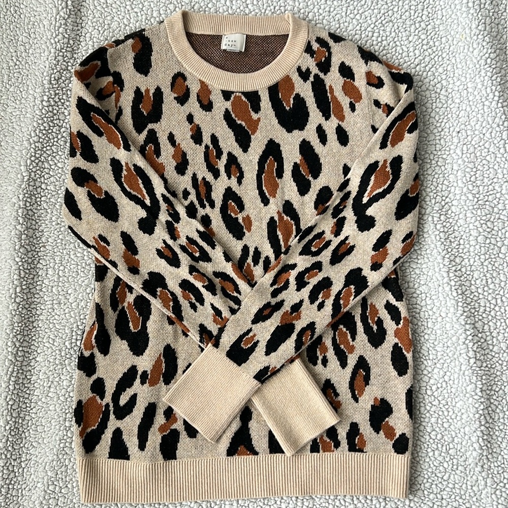 Animal Print Sweater | Size S